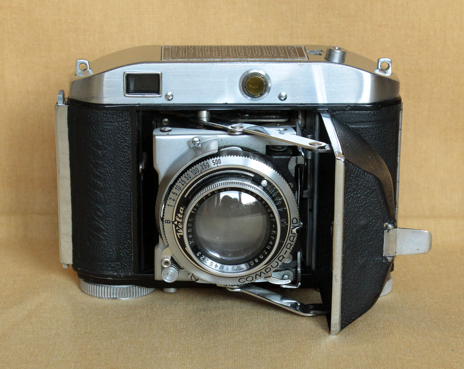 Weltini German 35mm folding rangefinder camera Welta CLA Compur Rapid ...